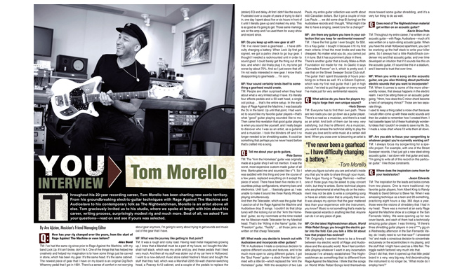 Tom Morello Interview